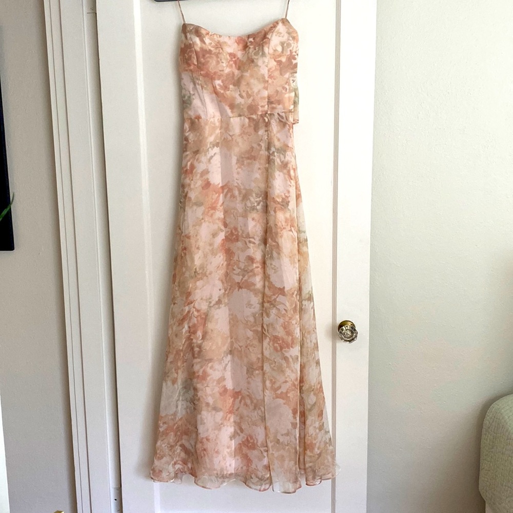 Jenny Yoo Bridesmaid Dress - Kiara Print Watercolor Blush